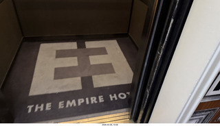 New York City - Empire Hotel elevator carpet