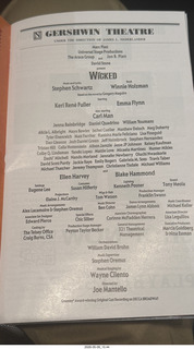 New York City - Wicked program