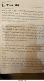 New York City Opera - La Traviata program