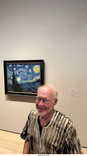 New York City - MoMA - Van Gogh - Starry Night + Adam