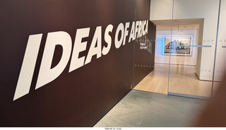 New York City - MoMA - Ideas of Africa sign