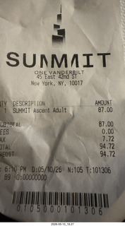 New York City - Summit, One Vanderbilt ticket