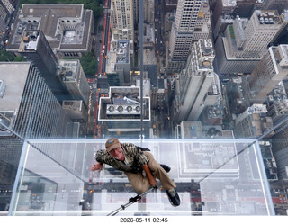 New York City - Summit, One Vanderbilt photo with Adam looking down