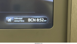 9 a2y. on my way to Barcelona three hours late