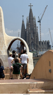 193 a2y. Spain - Barcelona - La Pedrera - roof