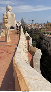 196 a2y. Spain - Barcelona - La Pedrera - roof