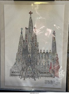 103 a2y. Spain - Barcelona - old Roman-Empire area drawing
