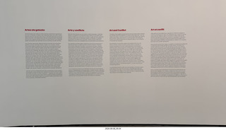 187 a2y. Spain - Bilbao - Guggenheim Museum - works from the collection sign