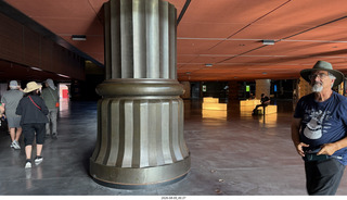 9 a2y. Spain - Bilbao - walking tour - famous columns in different styles