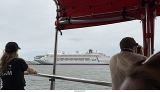 166 a2y. Spain - Bilbao - boat ride tour - big cruise ship