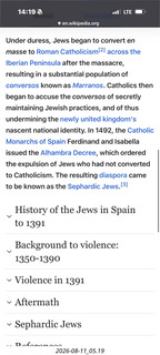 162 a2y. Spain - wikipedia on 1390 massacre