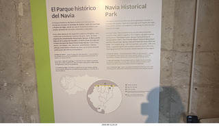 33 a2y. Spain - Puerta de Vega - Museo Historias del Mar sign