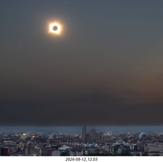 152 a2y. Spain - somebody else's total solar eclipse picture