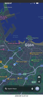 176 a2y. Spain - map near Gijon