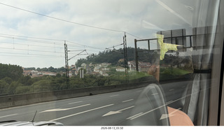 19 a2y. Spain - driving into Santiago de Compostela