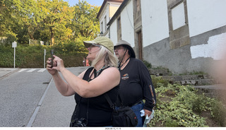 201 a2y. Spain - Santiago de Compostela - walking tour - Rachel and David