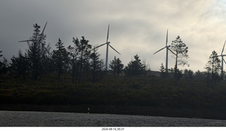 5 a2y. Spain - bus tour of north shore - beach with windmills