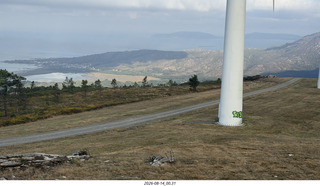 6 a2y. Spain - bus tour of north shore - beach with windmills