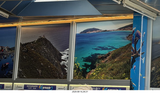 148 a2y. Spain - bus tour of north shore - restaurant art