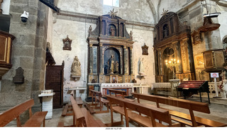 183 a2y. Spain - bus tour of north shore - church