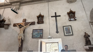 215 a2y. Spain - bus tour of north shore - church