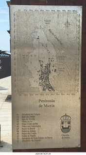 227 a2y. Spain - bus tour of north shore sign