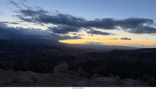 Bryce Canyon National Park sunrise along the road