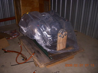 n4372j in hanger - new engine