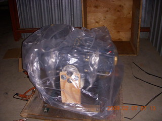n4372j in hanger - new engine
