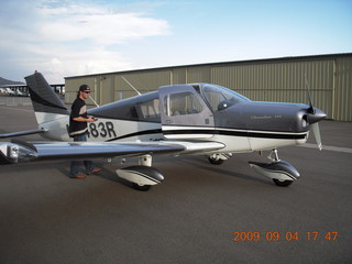 Blythe (BLH) fly-in - Sean and N8483R newly painted