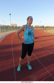 new camera - NH2T sprint workout - Tami
