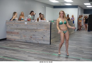 new NH2T store - International Physique League (IPL) show - rehearsal - bikini - Christian DeAngelis + Heather Kile