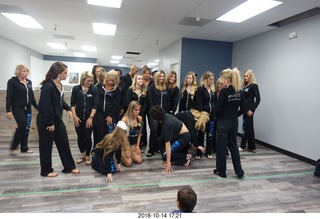 new NH2T store - International Physique League (IPL) show - rehearsal - evening gown