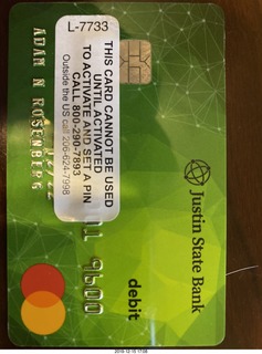 new debit card
