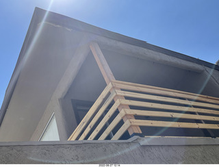 my deck with new woodwork